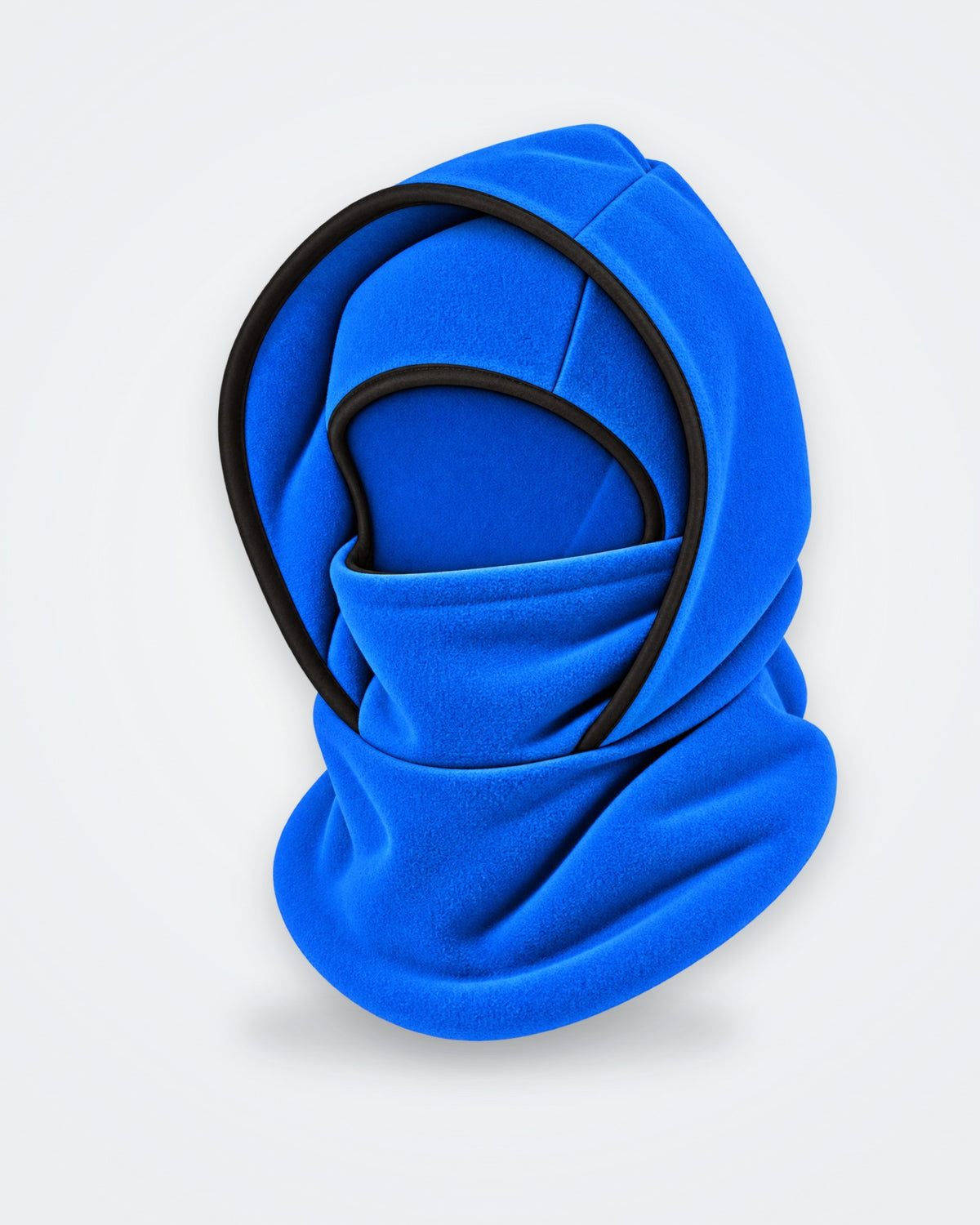Bleu · Cagoule polaire 3 en 1 portée en capuche