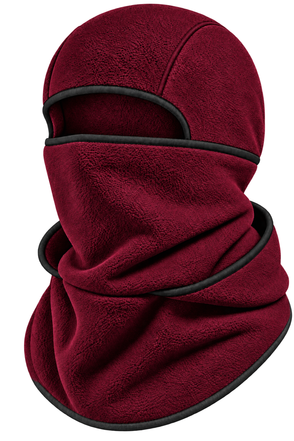 Cagoule Frimaire Bordeaux, portée en cagoule