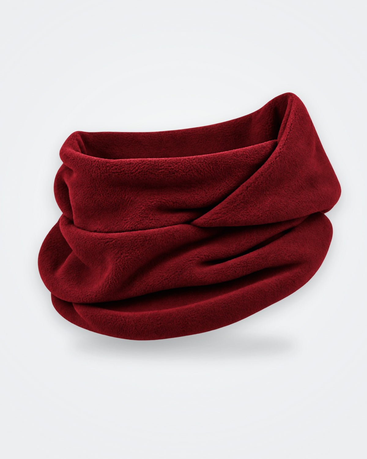 Bordeaux · Cagoule polaire 3 en 1 portée en cache-cou