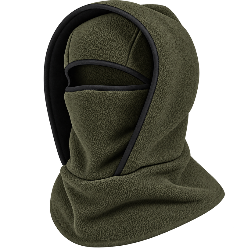 Cagoule polaire 3 en 1 Frimaire, couleur Kaki