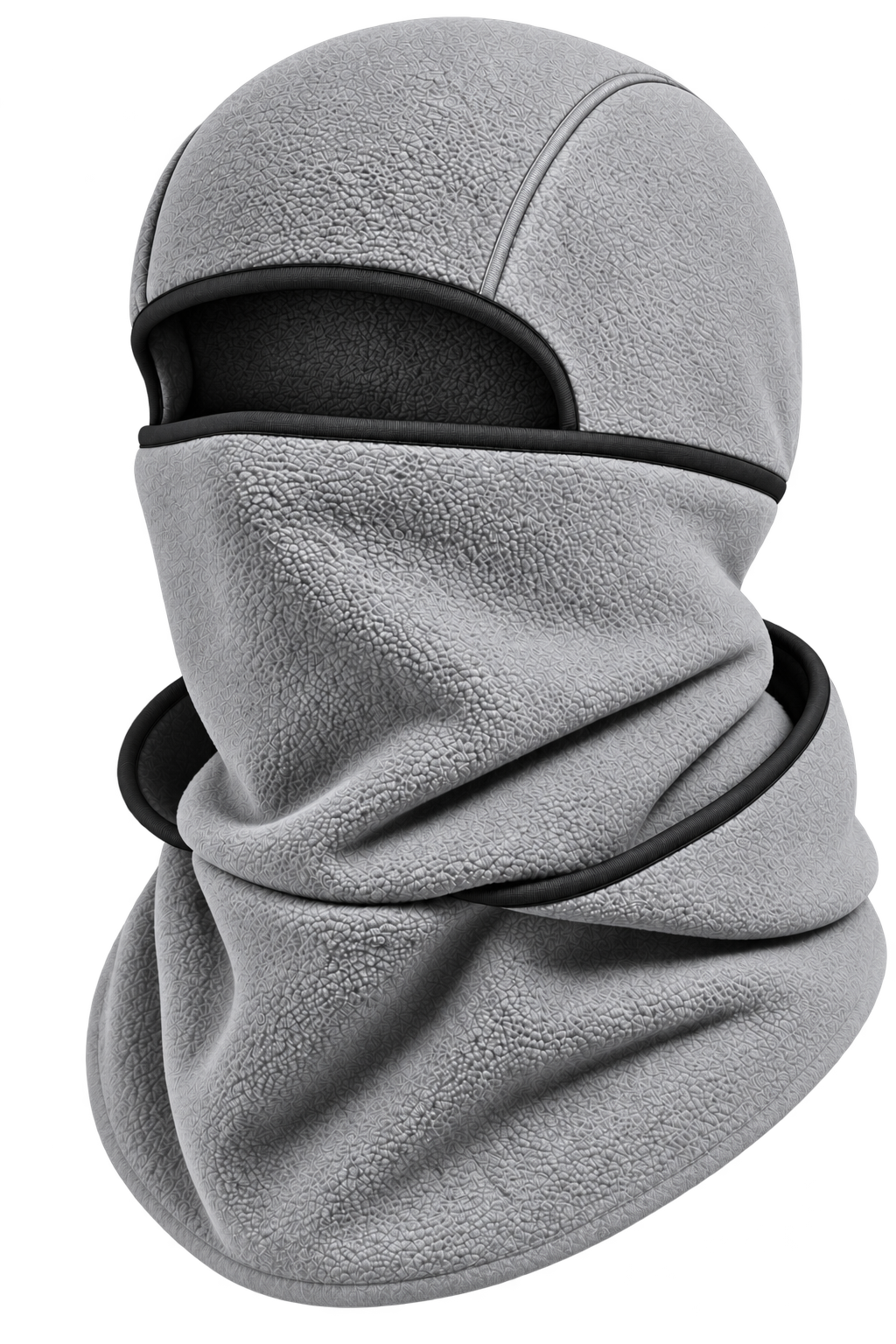 Détail de la polaire de la cagoule Frimaire, couleur Gris clair