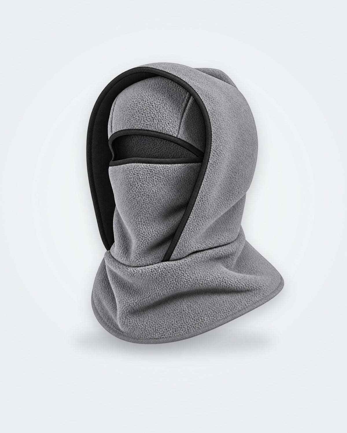Gris clair · Cagoule polaire 3 en 1, photo produit : capuche et masque