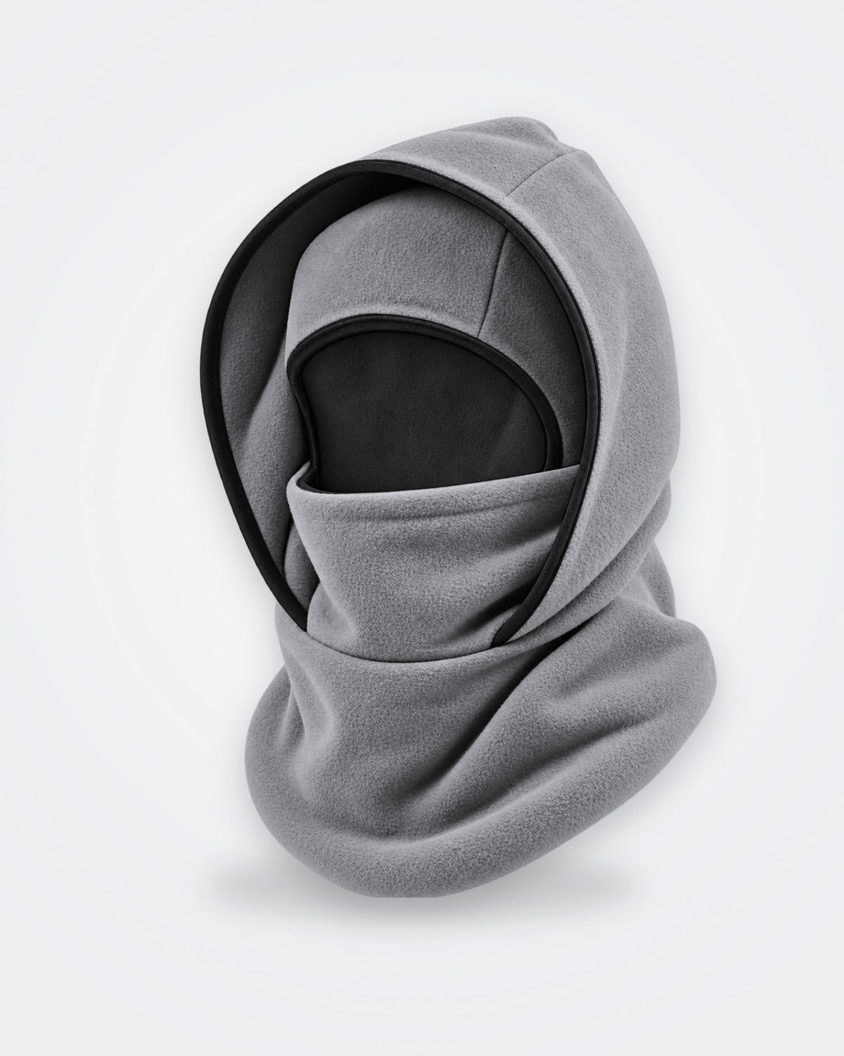 Gris clair · Cagoule polaire 3 en 1 portée en capuche