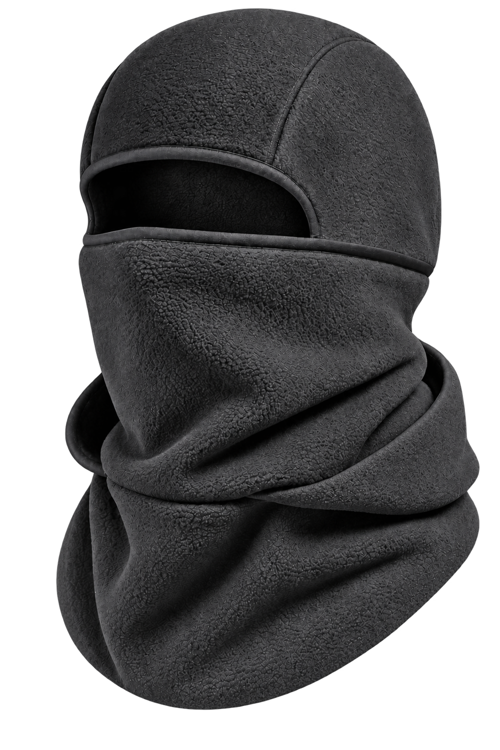 Cagoule Frimaire Gris foncé, portée en cagoule