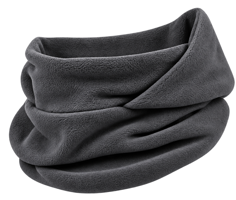 Cagoule Frimaire Gris foncé, portée en cache-cou