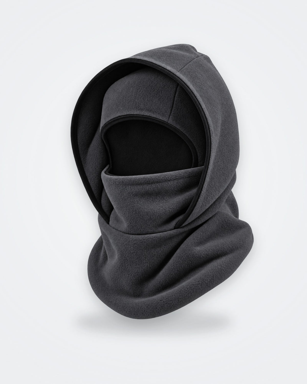 Gris foncé · Cagoule polaire 3 en 1 portée en capuche
