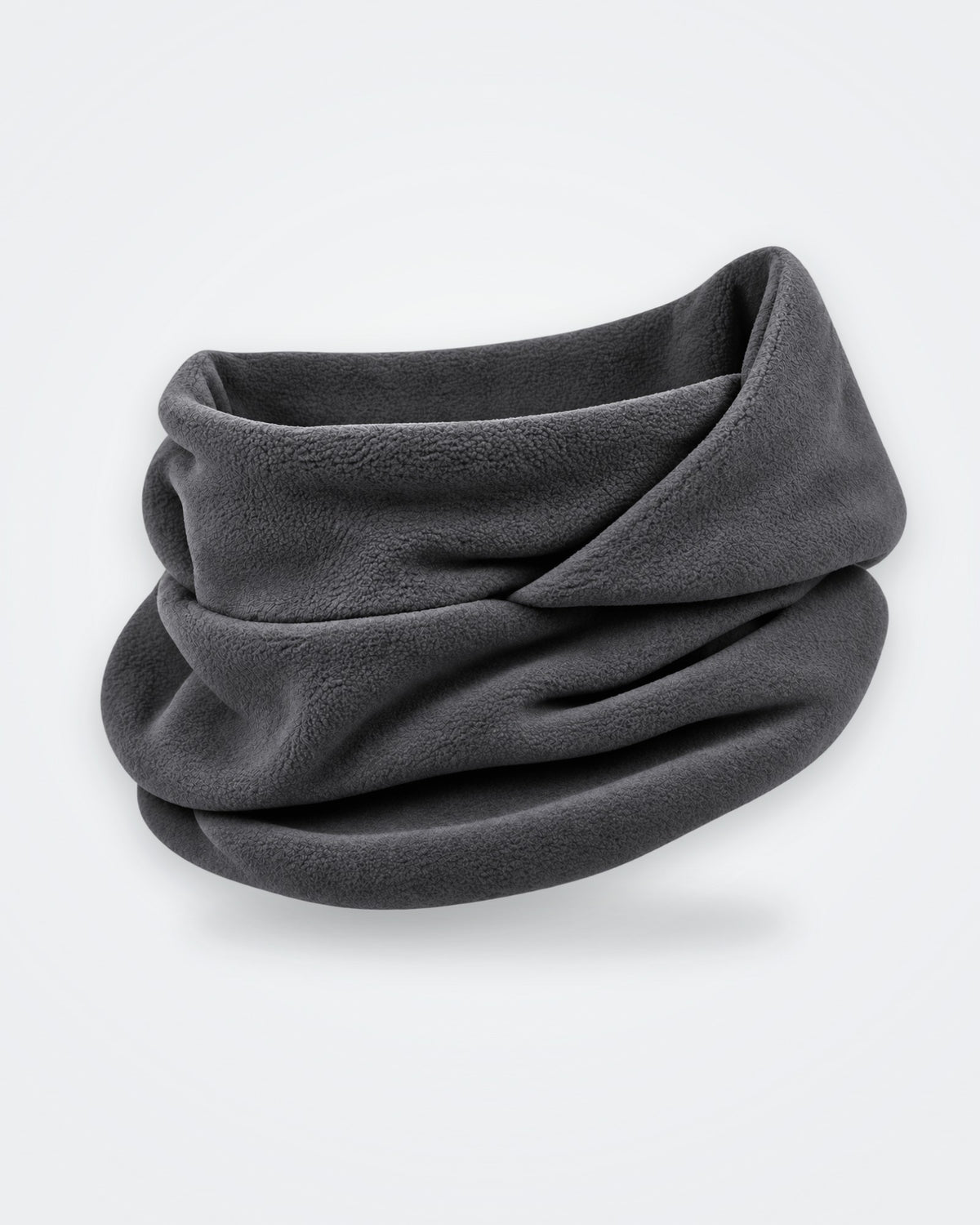 Gris foncé · Cagoule polaire 3 en 1 portée en cache-cou