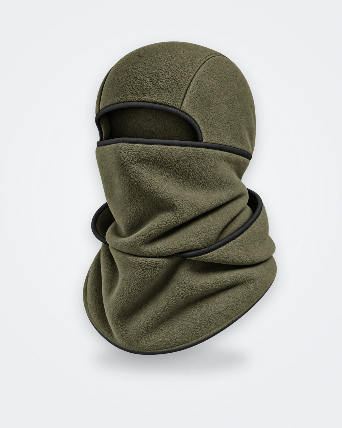 Kaki · Cagoule polaire 3 en 1 portée en cagoule