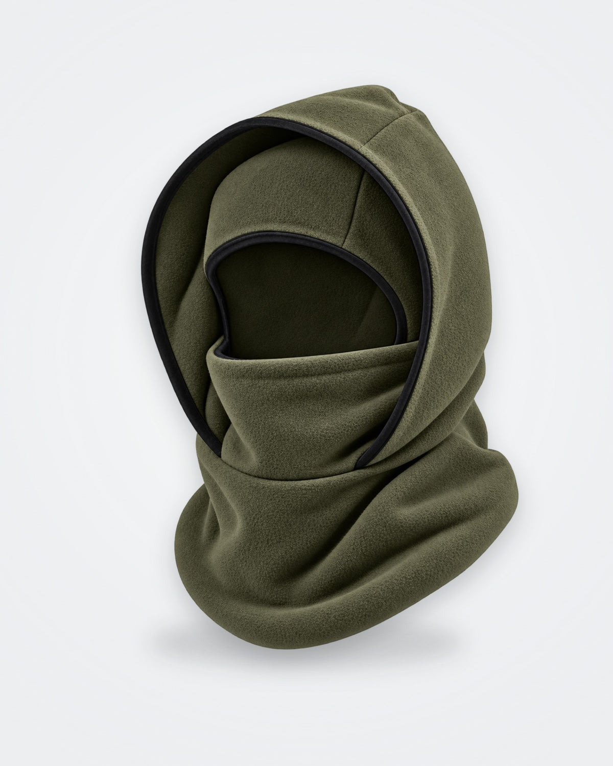 Kaki · Cagoule polaire 3 en 1 portée en capuche