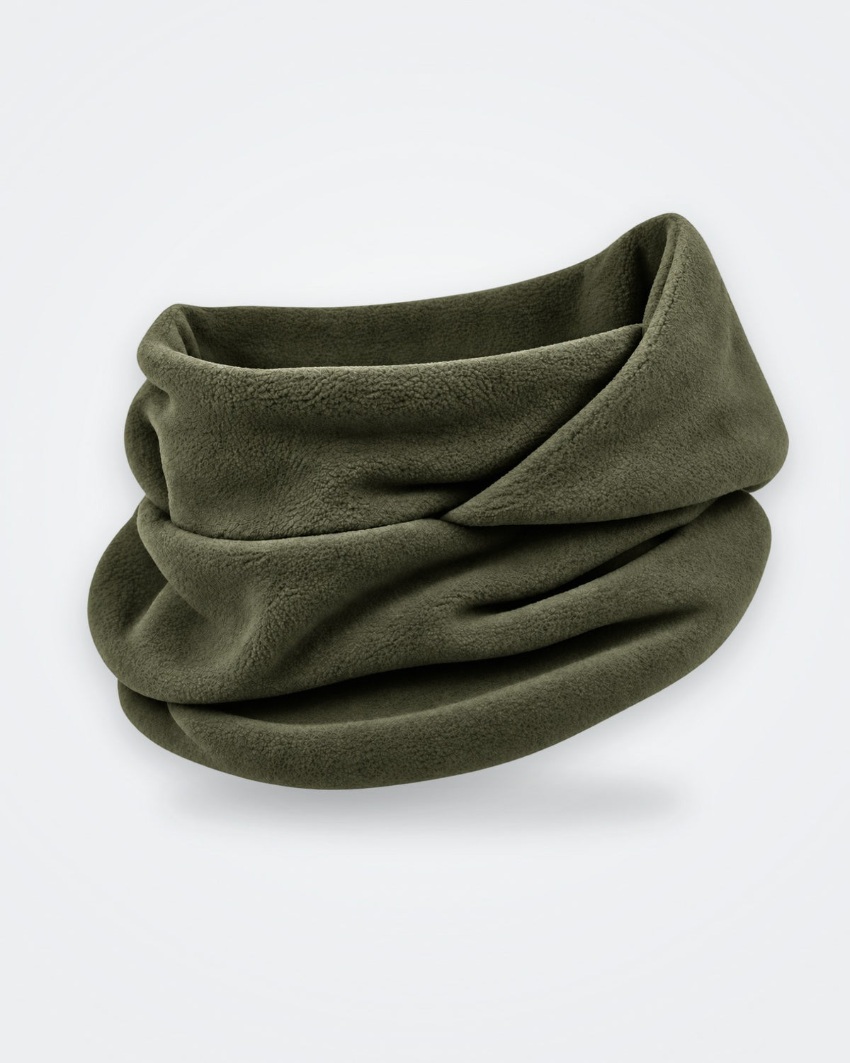Kaki · Cagoule polaire 3 en 1 portée en cache-cou