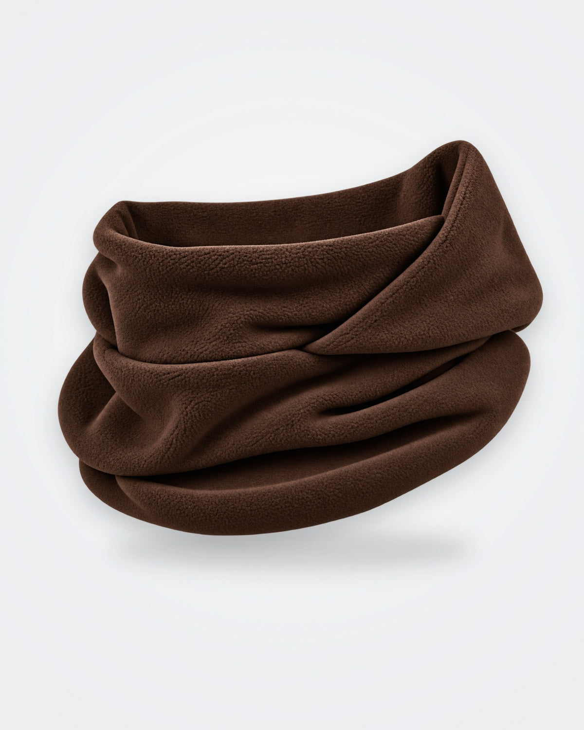 Marron · Cagoule polaire 3 en 1 portée en cache-cou