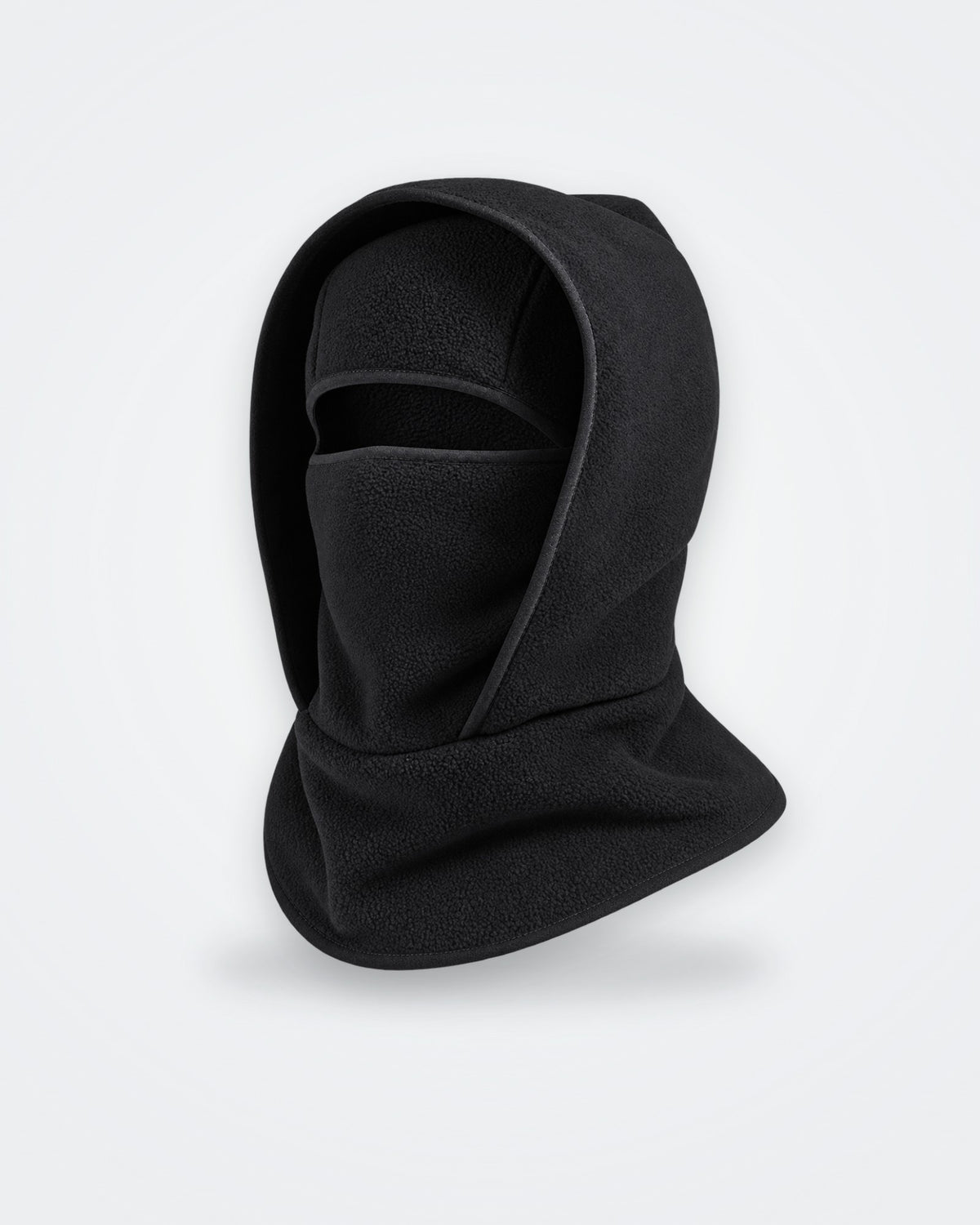 Noir · Cagoule polaire 3 en 1, photo produit : capuche et masque