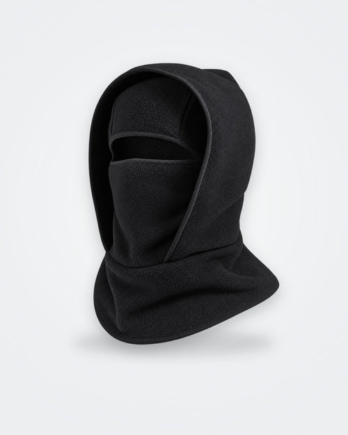 Noir · Cagoule polaire 3 en 1, photo produit : capuche et masque