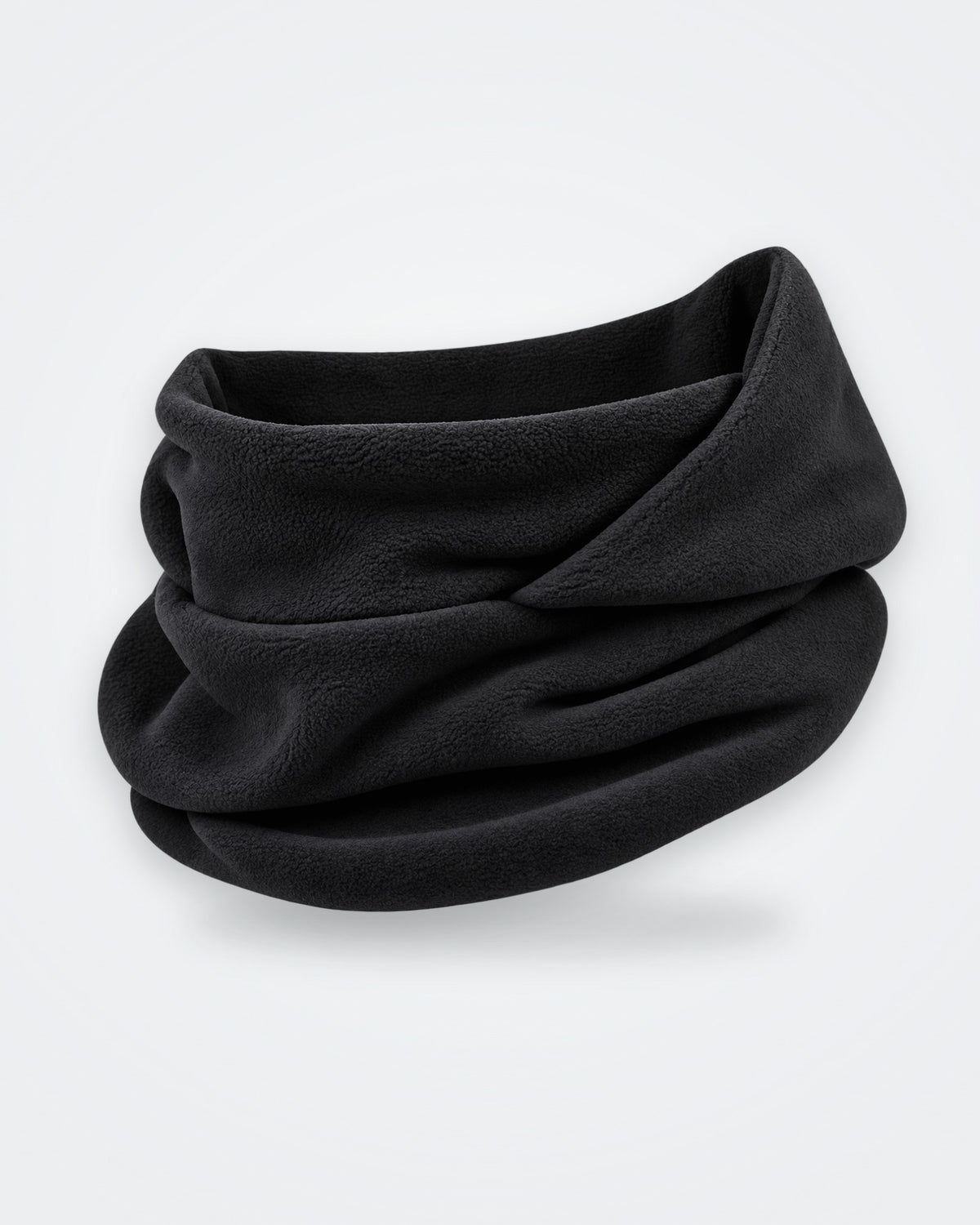 Noir · Cagoule polaire 3 en 1 portée en cache-cou